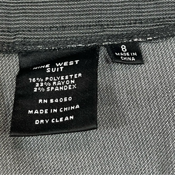Nine West Gray Pinstriped Suit Trousers 8 - Picture 5 of 9